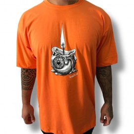 CAMISETA-marca-FAVELA-estampa-CANDLE--cor- LARANJA-estilo-skate-sucata-brazil-maua-moda-skatista-streetwear-